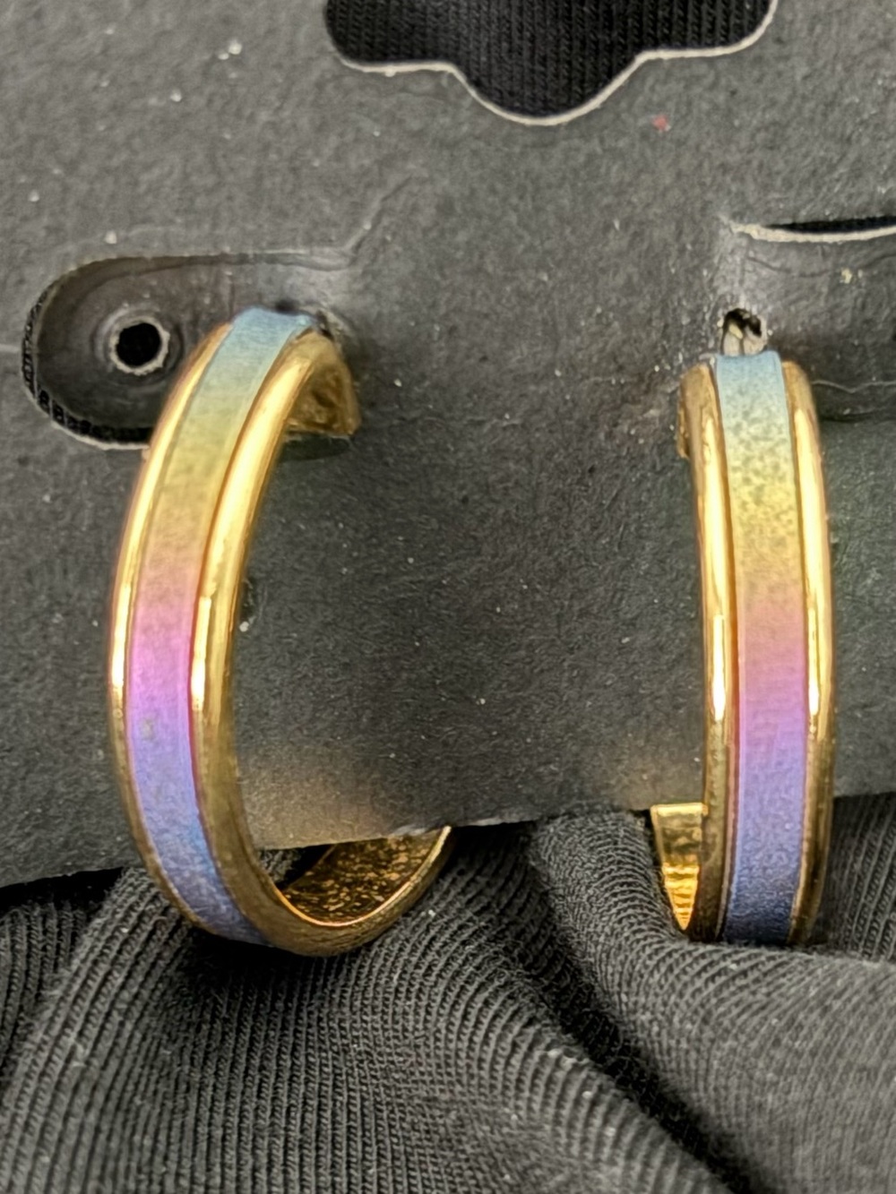 Elegant Gold-tone Hoop Earrings